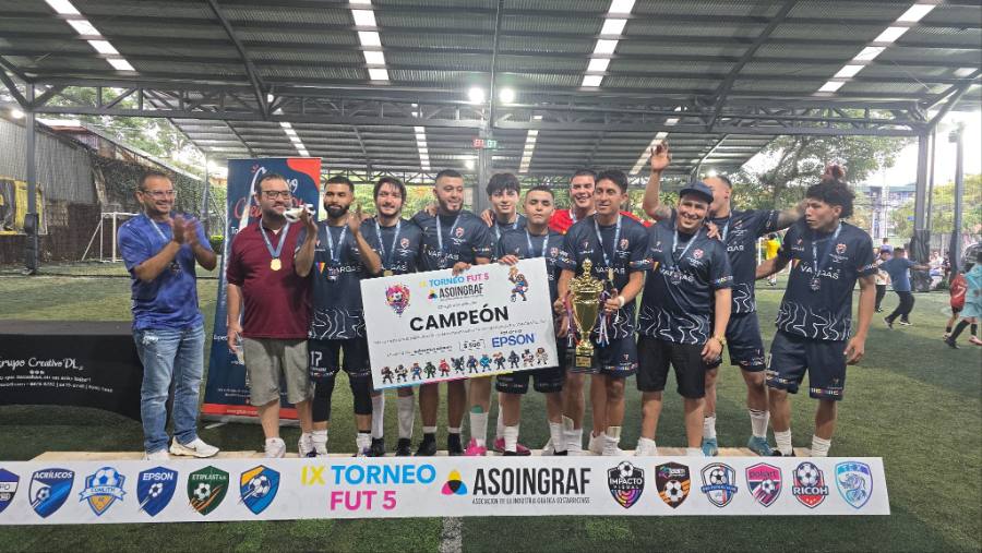Grupo Vargas celebra como campeón del IX Torneo ASOINGRAF 2025